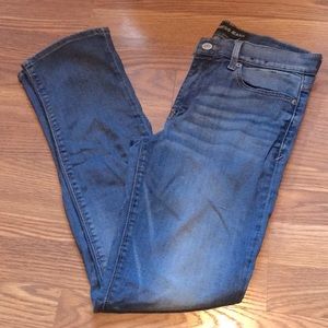 Express Cropped Skinny Mid Rise Jeans